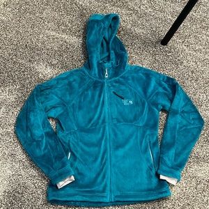 Mountain Hardware hooded full zip fleece. Womens size M